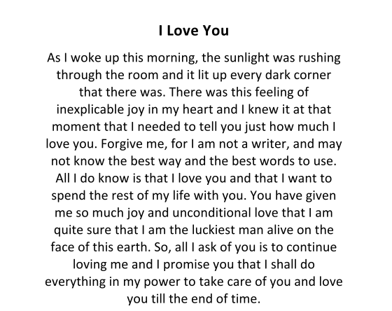 Perfect Love Letter For Her from www.wedskenya.com