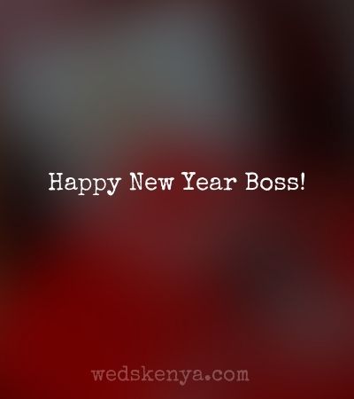 Message for Happy New Year to Boss
