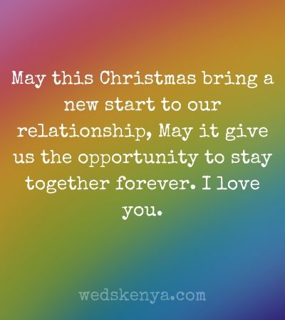 Christmas love message for her