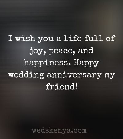 60+ Happy Wedding Anniversary Wishes for Friends 2023 - Weds Kenya