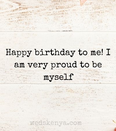 Short Birthday Message to Myself