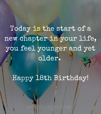 Happy 18th Birthday Quotes