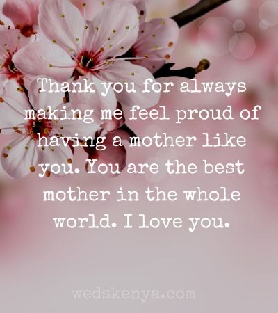 50+ Thank You Mom Messages & Quotes - Weds Kenya