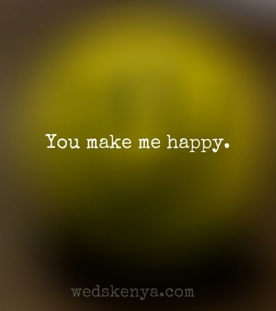 you made me happy