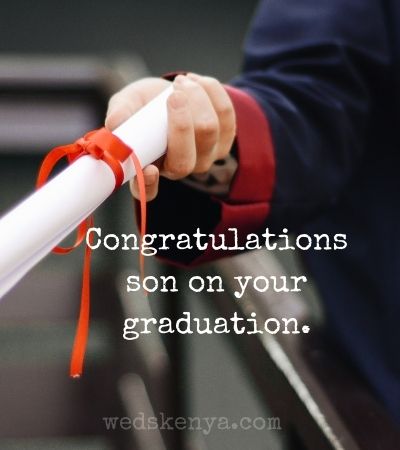 Graduation Message for My Son