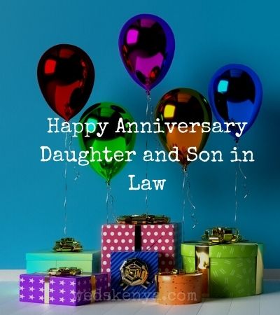 Happy Anniversary Daughter and Son in Law