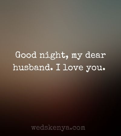 Good Night Husband