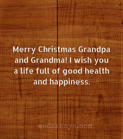 Christmas Wishes for Grandparents