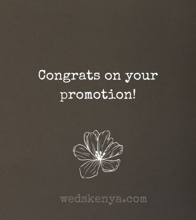 Congratulations on Promotion to Colleague