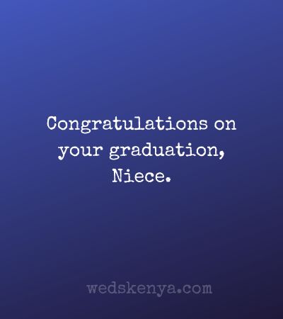 Graduation Wishes for Niece