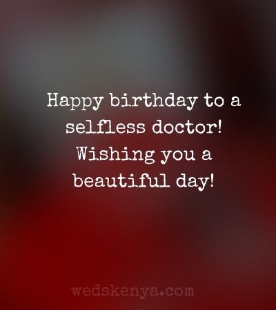 Happy Birthday Doctor