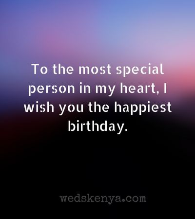 Heart Touching Birthday Wishes for Lover