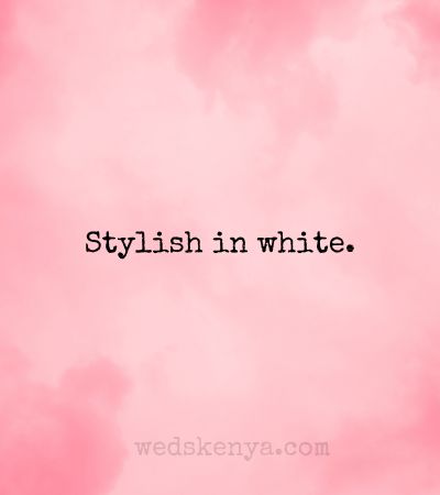 White Outfit Captions